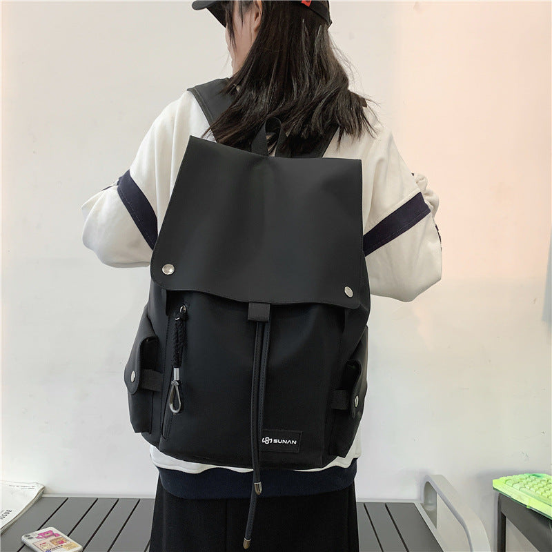 Hong Kong Trends Cool Neutral Student Schoolbag Spring New Backpack