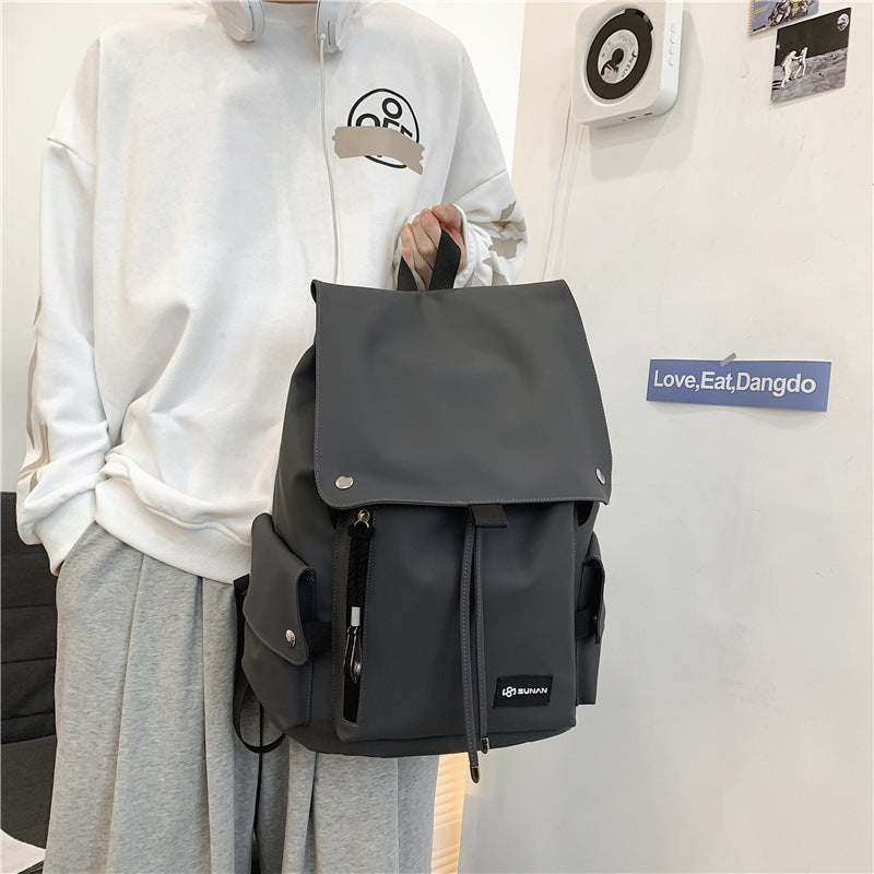 Hong Kong Trends Cool Neutral Student Schoolbag Spring New Backpack
