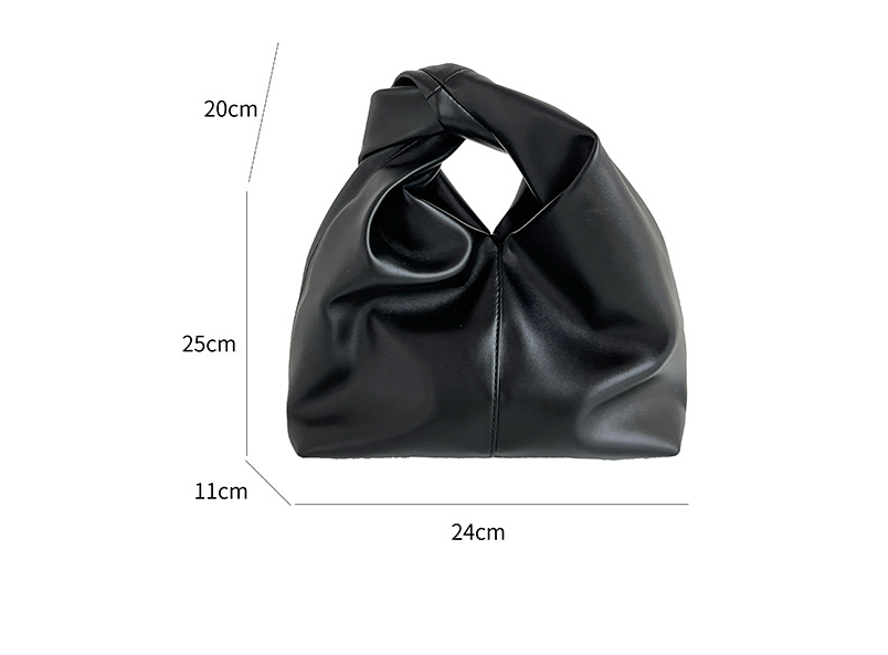 Girls' Handbag Soft Leather Pleated Clouds