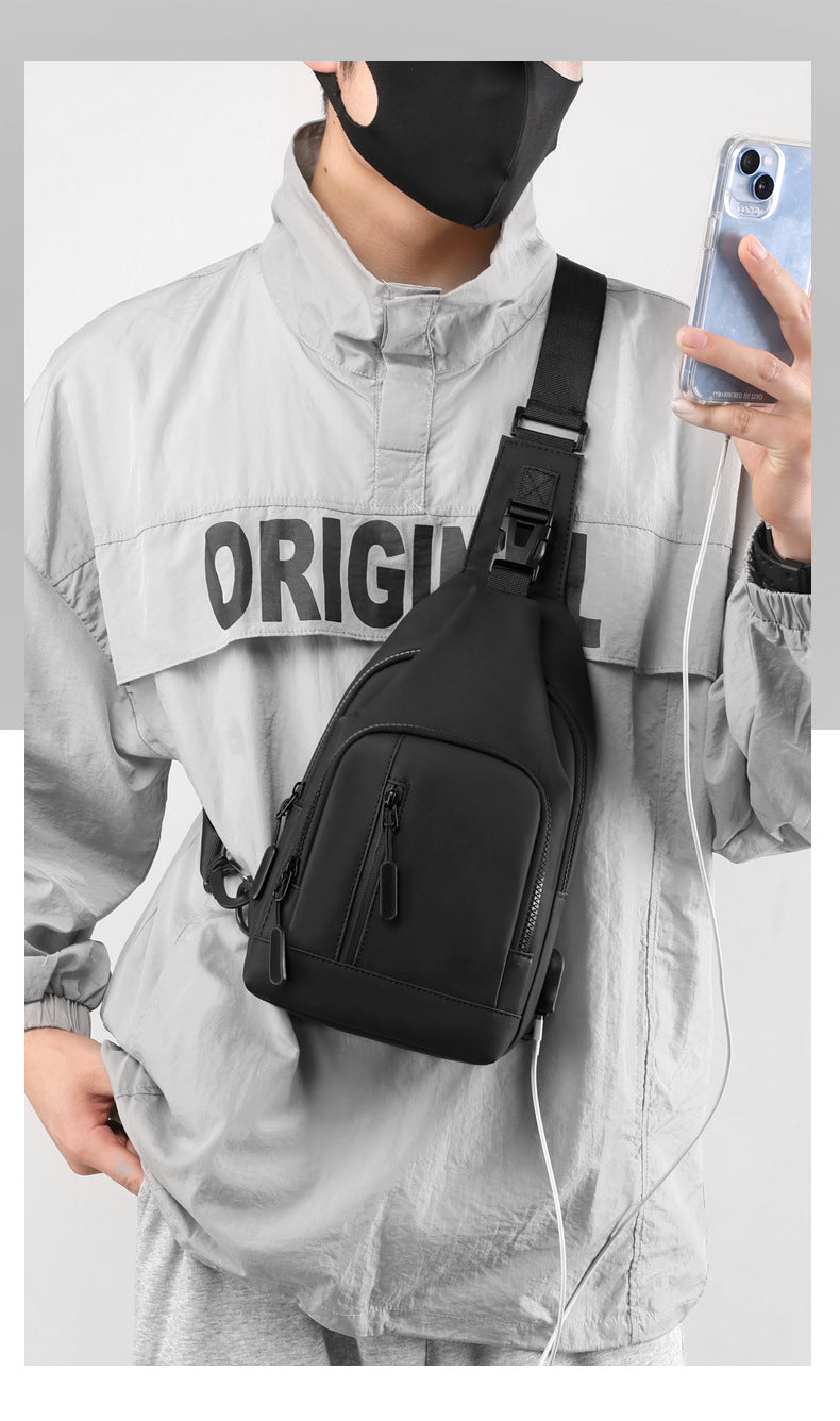 Crossbody Sports Waterproof Multi-compartment Chest Bag
