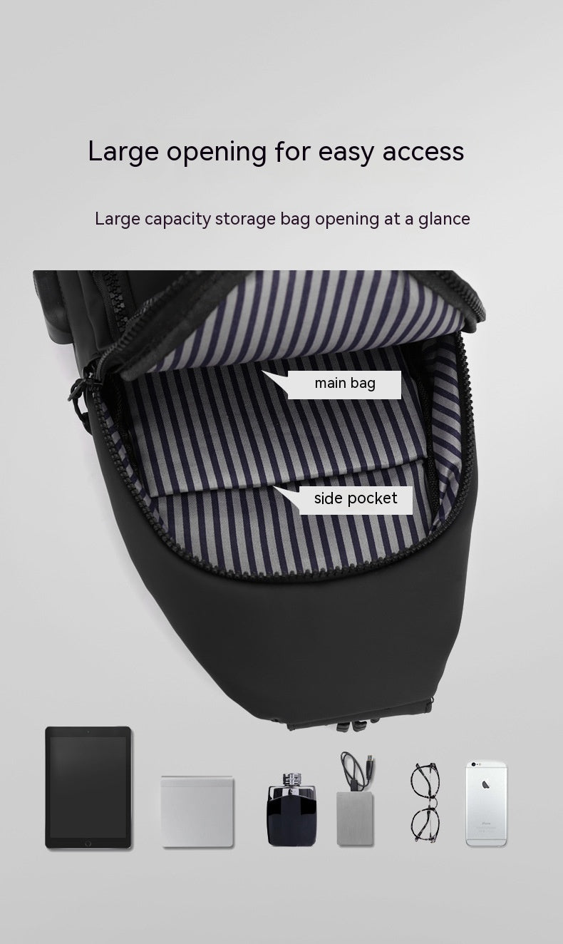Crossbody Sports Waterproof Multi-compartment Chest Bag