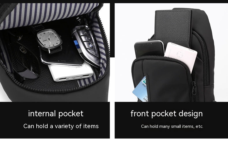 Crossbody Sports Waterproof Multi-compartment Chest Bag