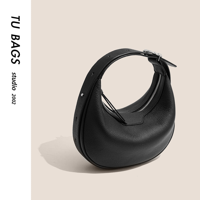 First Layer Cowhide Saddle Bag Women's Shouder Bag
