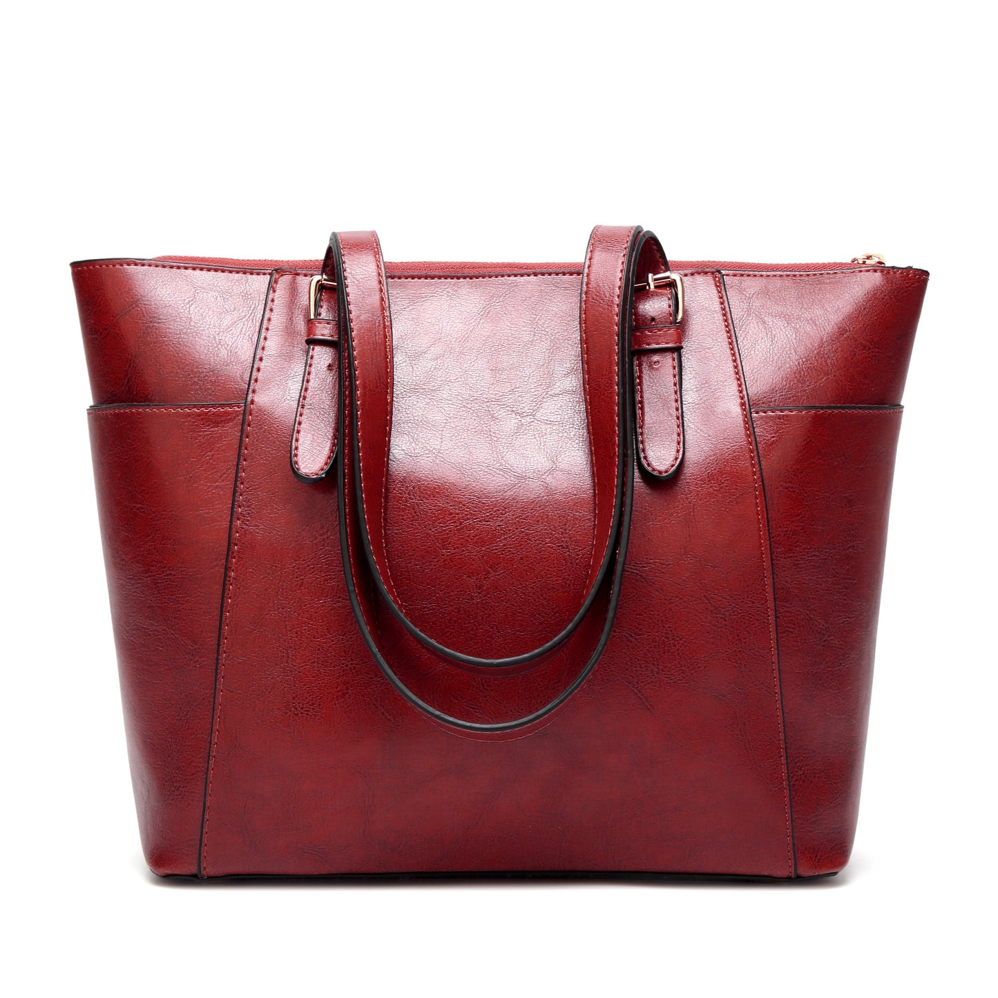 Oil Wax Leather Women Handbag Large Capacity Tote Bag