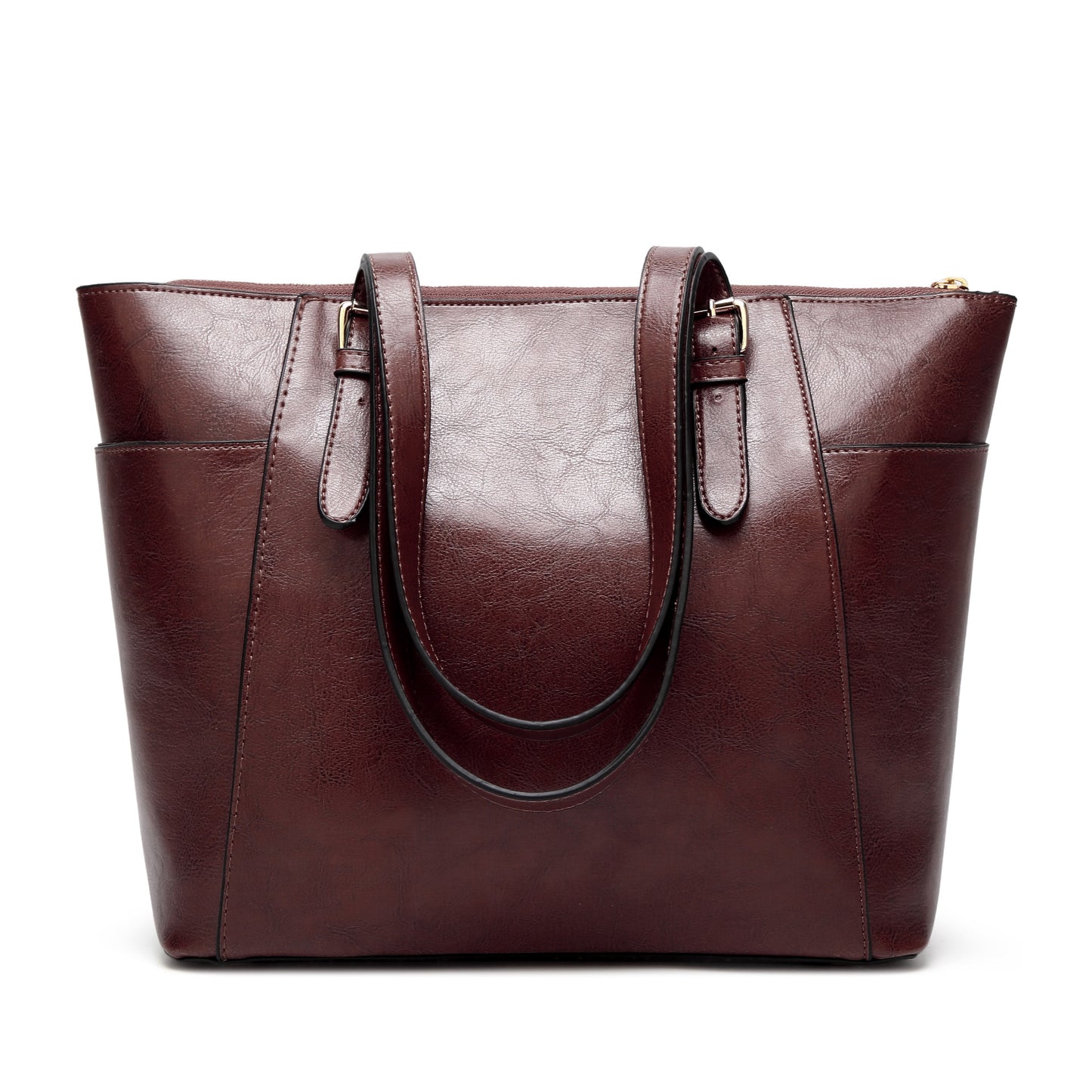 Oil Wax Leather Women Handbag Large Capacity Tote Bag